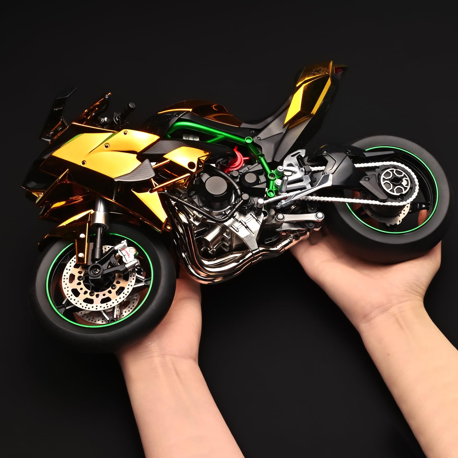 Amazon.com: RZAPE Die Cast Motorcycle 1:6 Scale for Kawasaki H2R